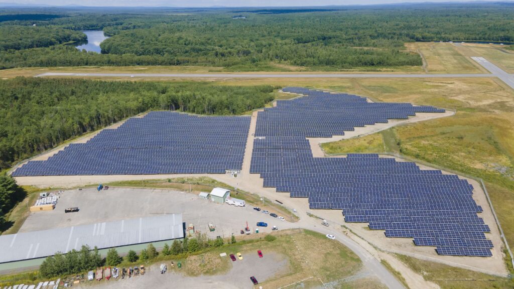 Dewitt - Syncarpha Capital solar project constructed on Dewitt Airfield in Old Town, Maine - 4