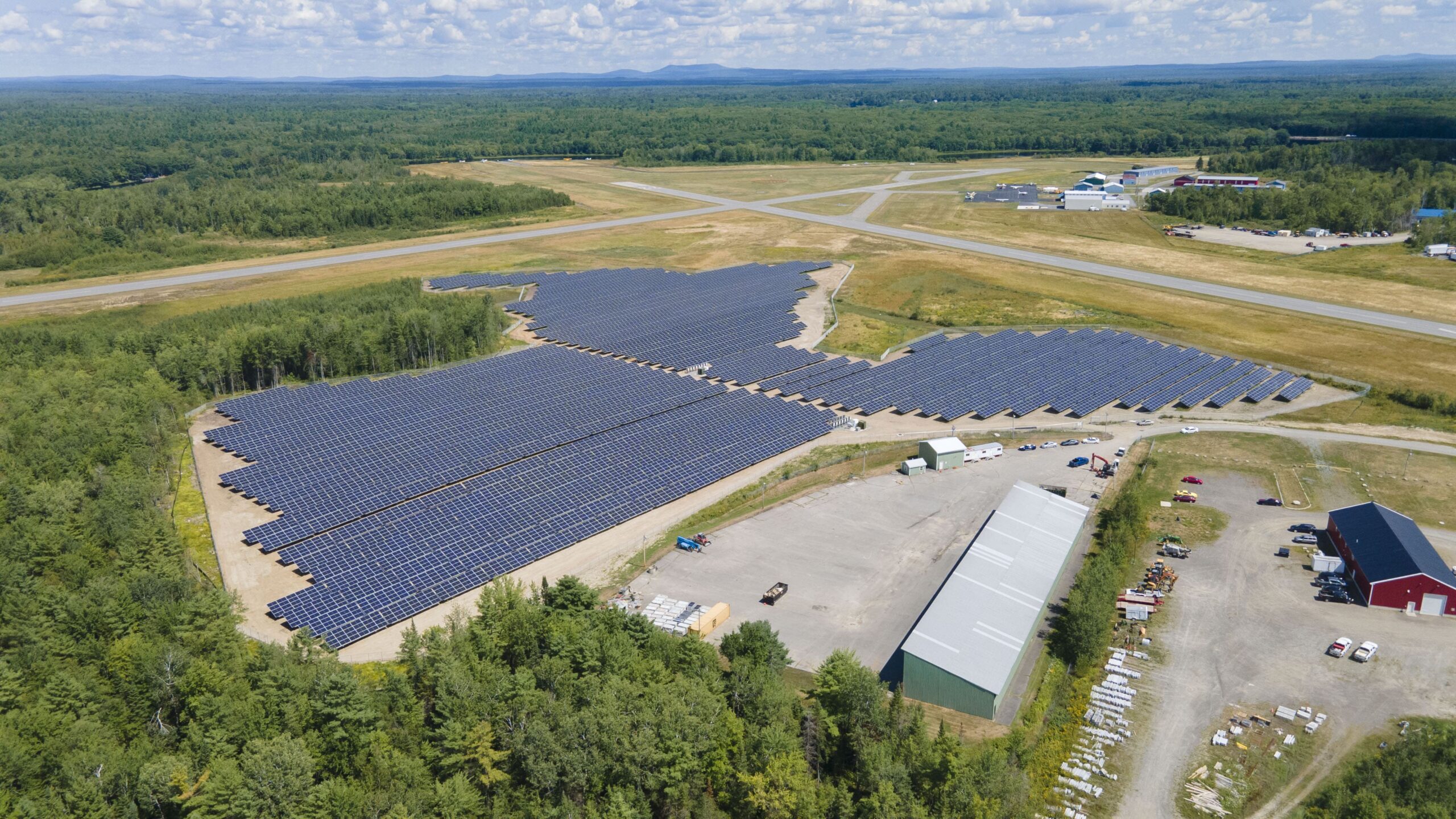 Dewitt - Syncarpha Capital solar project constructed on Dewitt Airfield in Old Town, Maine - 2
