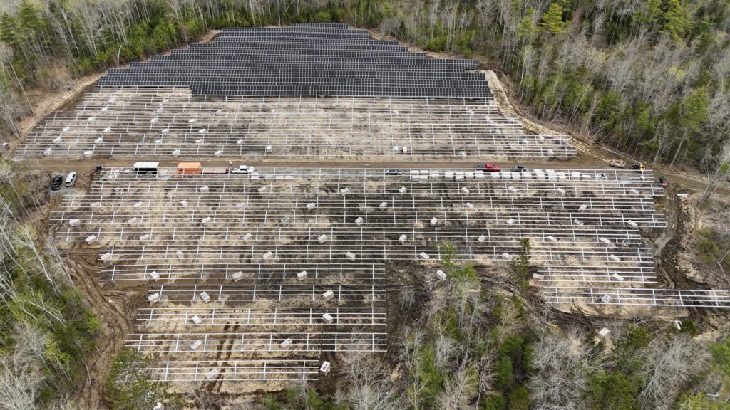 Belfast - Syncarpha Community Solar project with racking